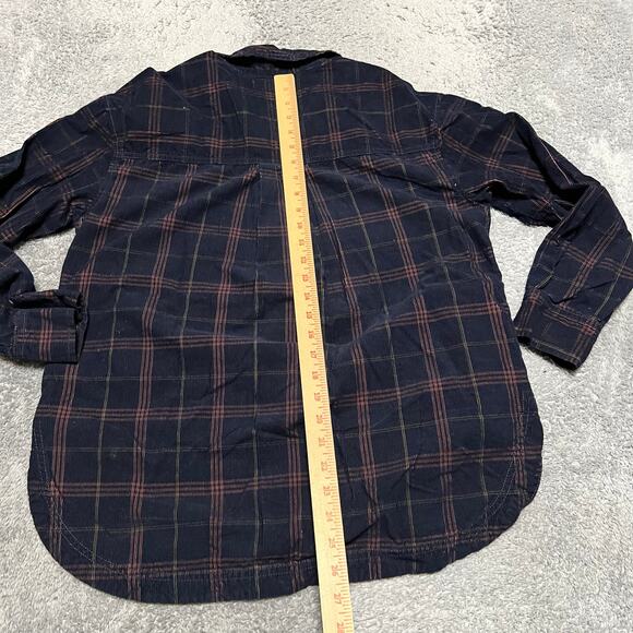 Madewell Shirt Womens Small Corduroy Kentwood Oversized Jacket Plaid button - Picture 8 of 8